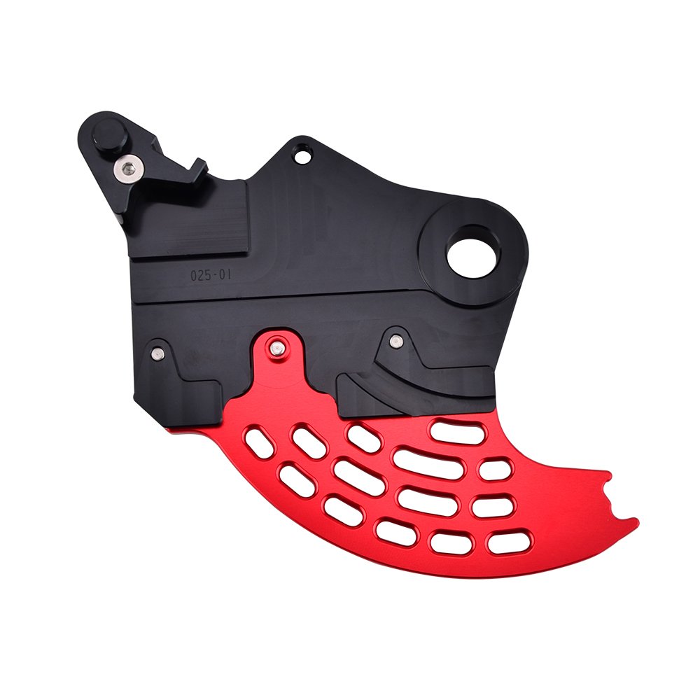NICECNC Schwarz Rot Scheibenschutzschutz hinten Compatible with Beta RR 125 200 250 300 350 390 430 450 480 498,RR-S 350 390 430 500,RS 450 520,Xtrainer 300,See Fitment