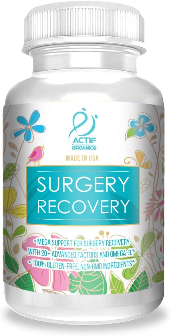 ACTIF Surgery Recovery Supplement with 20+ Advanced Factors and Omega-3 – Non GMO, Made in USA, 90 Count