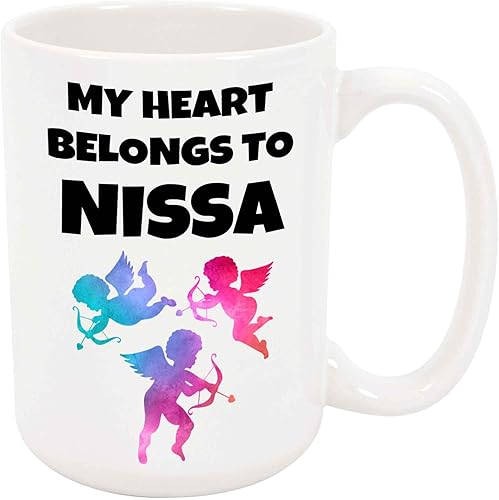 Julia – Taza de café o té, color blanco, cerámica, regalo único, regalo de cumpleaños, idea para amiga, amiga, esposa, hermana, madre, hija, nieto