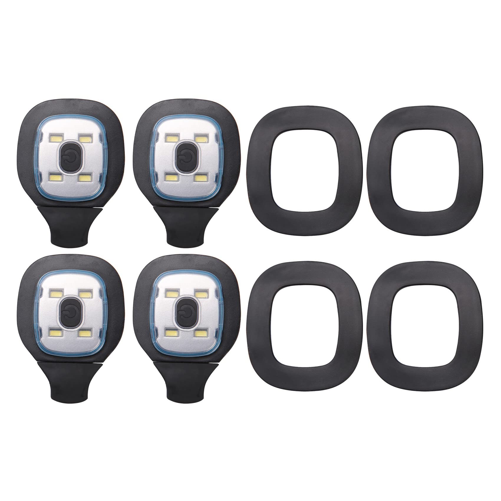 Citywalk 4Pcs USB Rechargeable Light for LED Beanie Hat,Replaceable Headlamp Cap DIY Hat Light for Men and Women