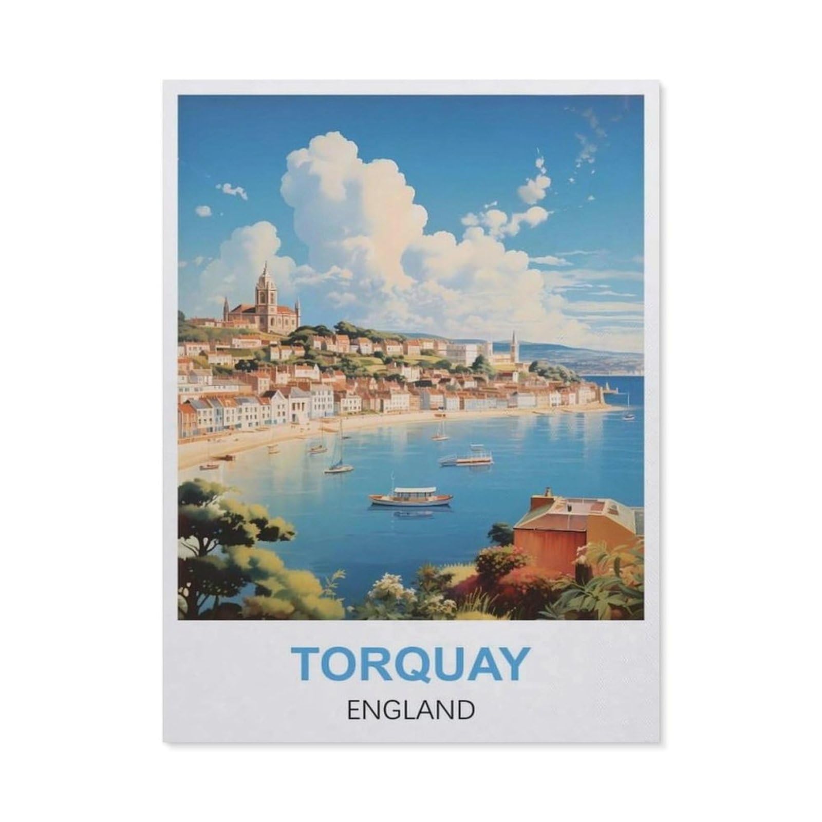 Metal Tin Sign，Torquay England(30x40cm）