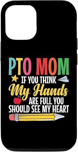 Funda para iPhone 15 para padres y maestros, accesorios para mamá, PTO Mama