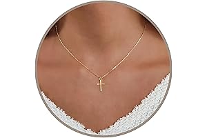 Annika Bella Sterling Silver Cross Necklace for Catholic Women