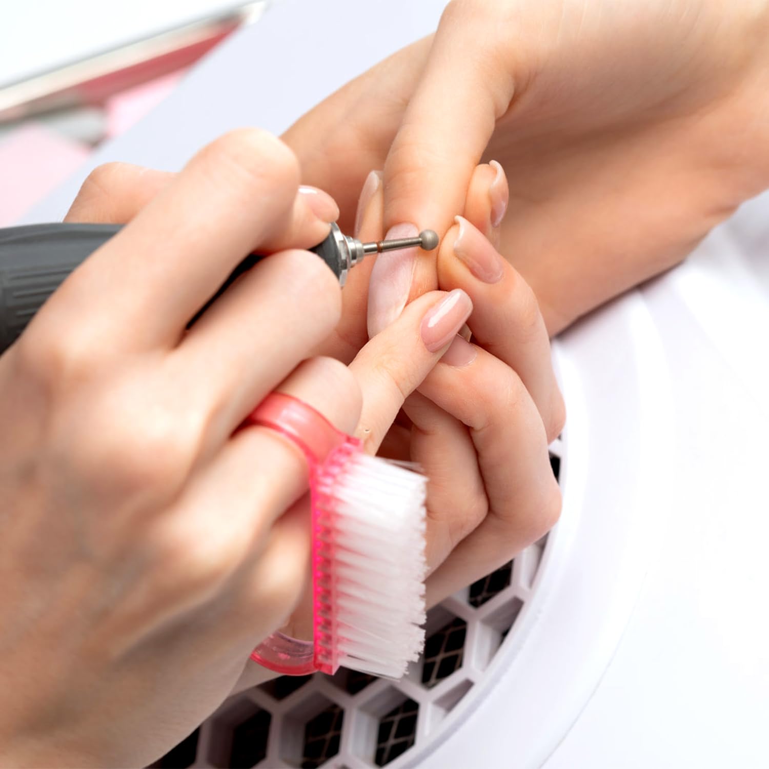 24 Pezzi Spazzolino Unghie,Pennello per Unghie,Pennello con Manico in Plastica Strumento di Pulizia per Nail Art, Spazzola per la Pulizia delle Mani, Pulizia e Lavaggio Quotidiano