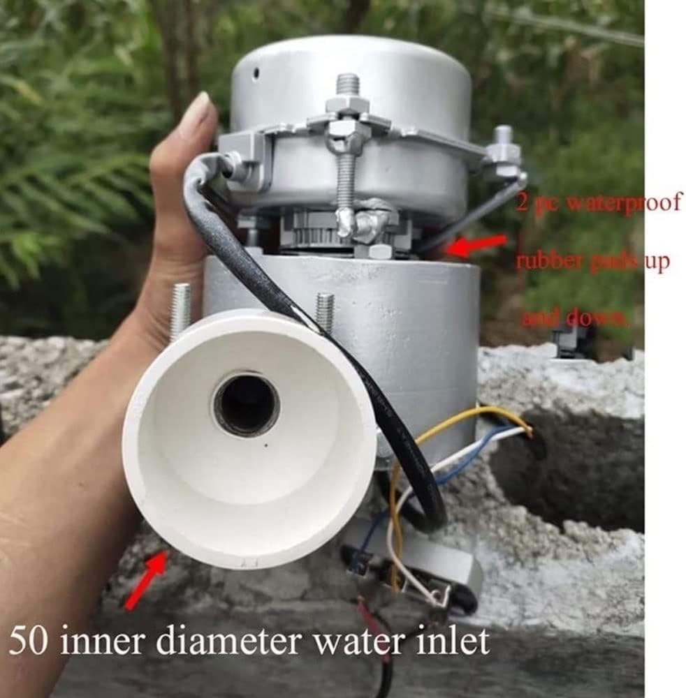 1000W Horizontal Hydroelectric Generator 220V Hydro Turbine Generators Outdoor Clean Energy Lighting Household Power Generation Equipment