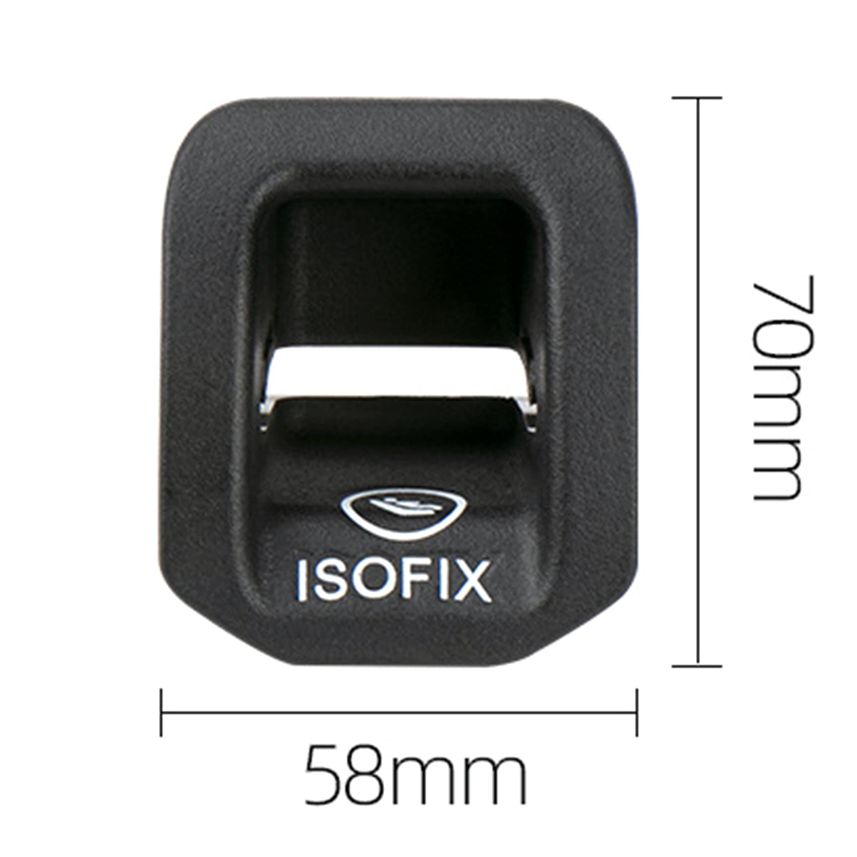 1769230100 - adaptadora ISOFIX para asiento infantil Clase A W176 GLA200 GLA220 GLA260, color negro