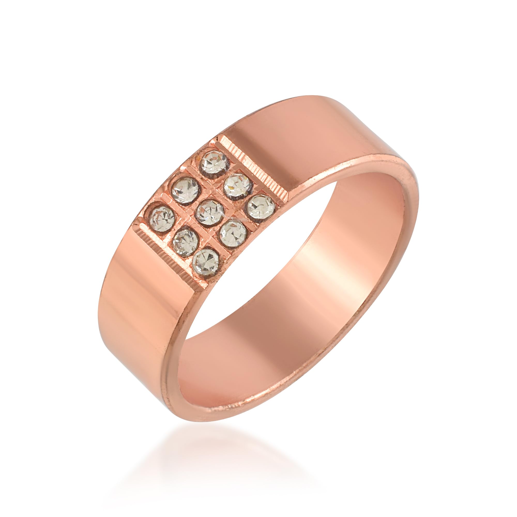 Memoir Pure Copper Health Benificial Imitation Diamond studded double benifit Challa finger ring for Men And Women (ORDM3750) (B0D95M2CHH) Amazon Price History, Amazon Price Tracker
