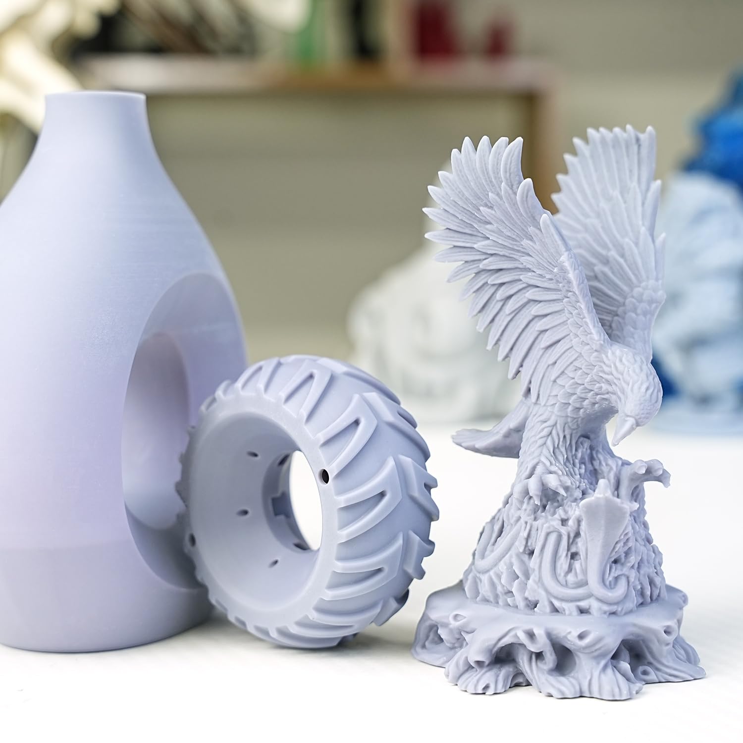 GratKit Thermochromic Resin - 1kg Thermochromatisches 3D-Drucker Harz, 405nm UV-härtendes Resin für LCD-3D-Druck, wechselt von Grau zu Violett, 1000g