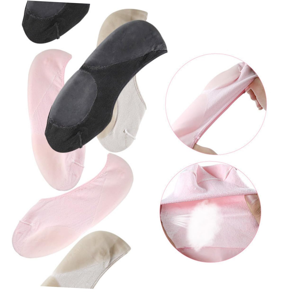 Ipetboom Moisturizing Gel Socks Toe Spreaders for Women Foot Care Low-Cut Ankle Socks Foot Protector