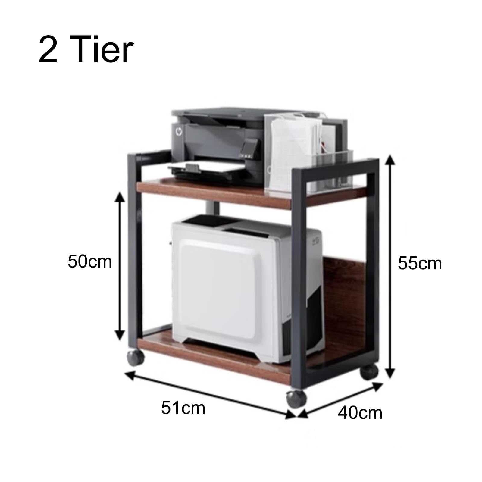 Mobili per Hi Fi Mobile Giradischi e Porta vinili con Ruote,Rack Audio Moderno,Mobiletto portaoggetti AV,Rack Audio Mobiletto portaoggetti,Rack Audio Rack componenti Stereo(51x40x55cm)