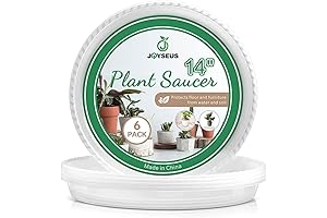 JOYSEUS 14 Inch Plant Saucers: Essential Protection for Your Indoor and Outdoor...
