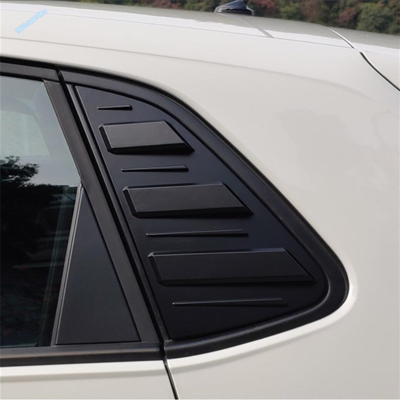 Alerón del Coche Persiana Lateral de persiana Ventana Trasera Coche, Accesorios embellecedores Cubierta ventilación para VW para Polo 2019 2020 2021 2022 2023(Carbon Texture)