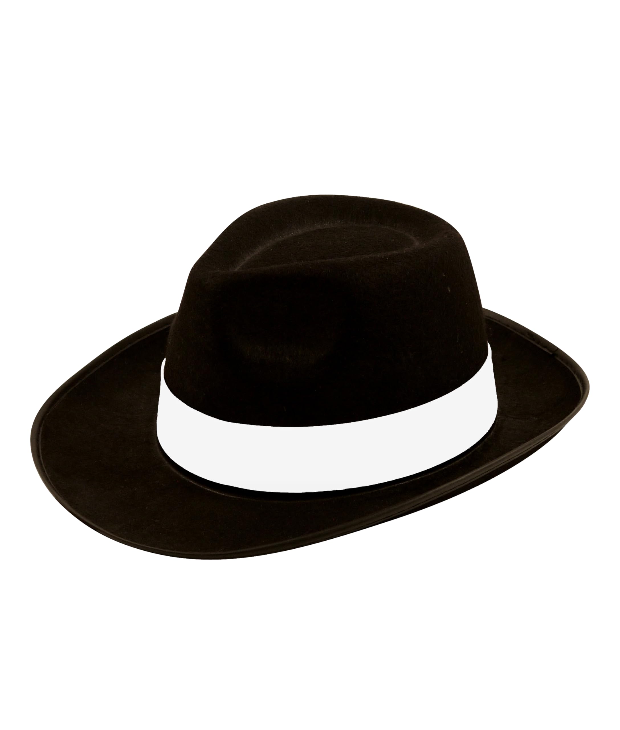 Adult Gangster Al Capone Hat Fedora Trilby Style Hat Fancy Theme Party 1920s Costume Accessory Black