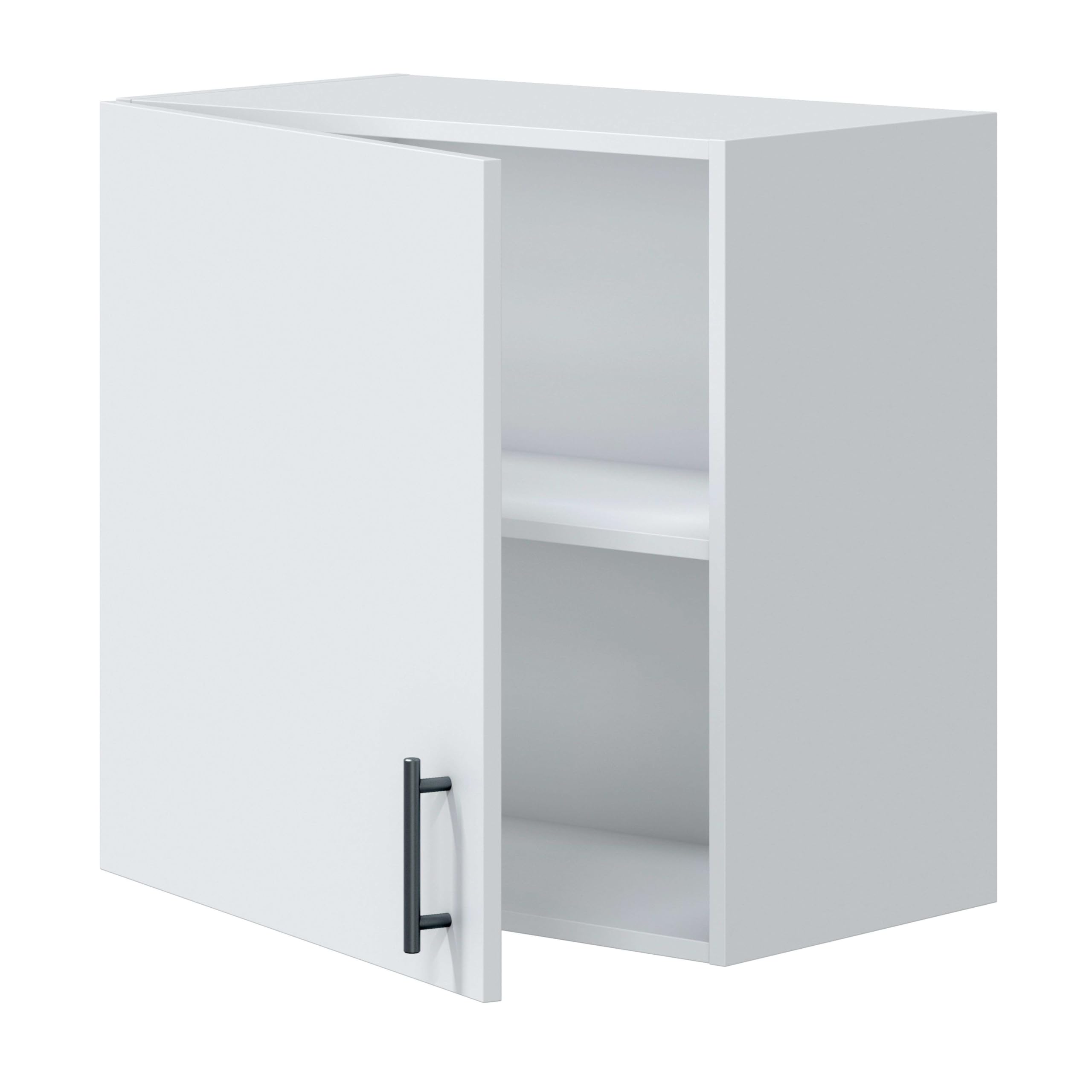 Miroytengo Módulo de Cocina Alto de 60 cm para Colgar Mueble Alto Suspendido Kira Blanco Brillo 60x59x34 cm