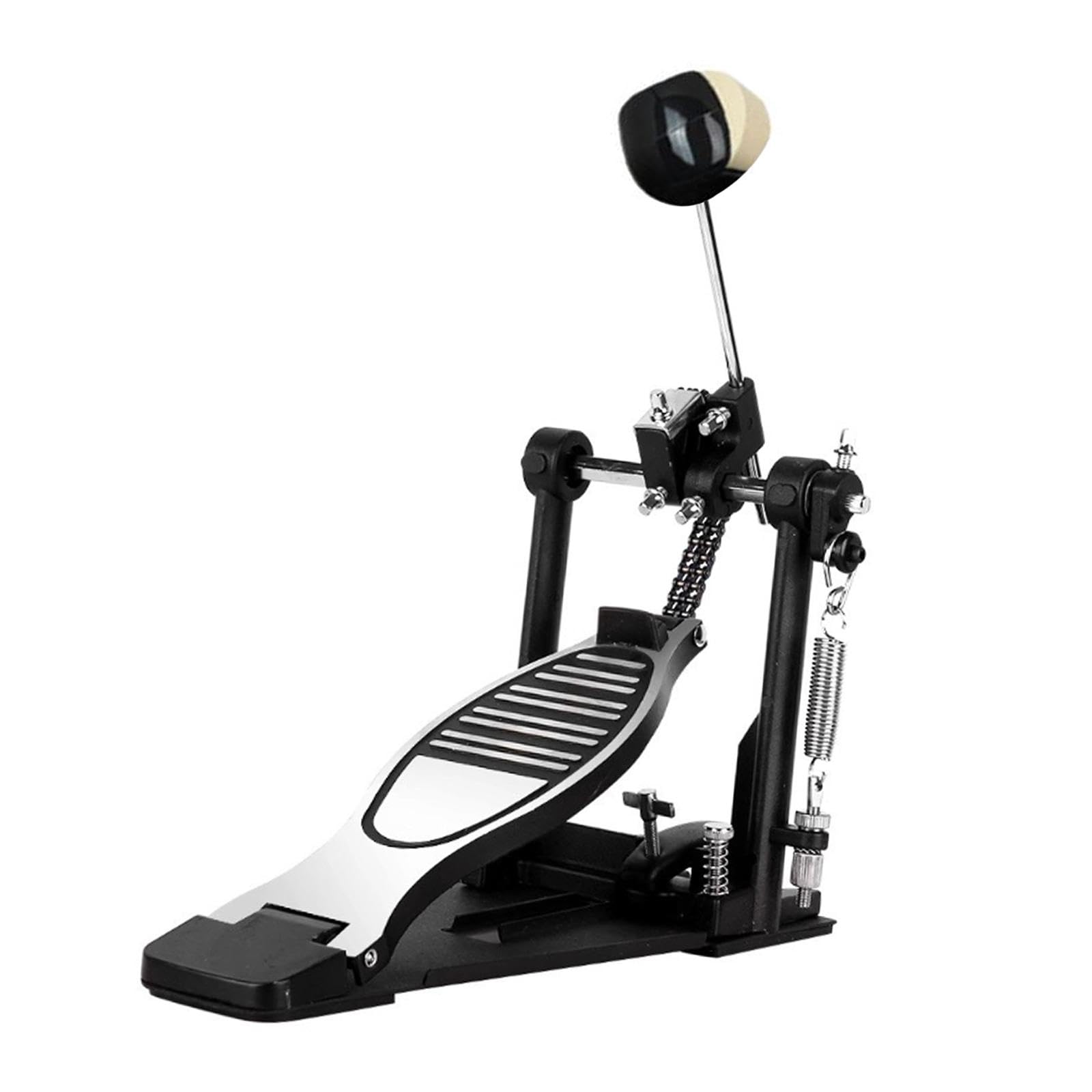 Colcolo Pedal de bombo individual, pie de práctica, práctica de batería portátil con, hardware de percusión para bateristas de estudio principiantes
