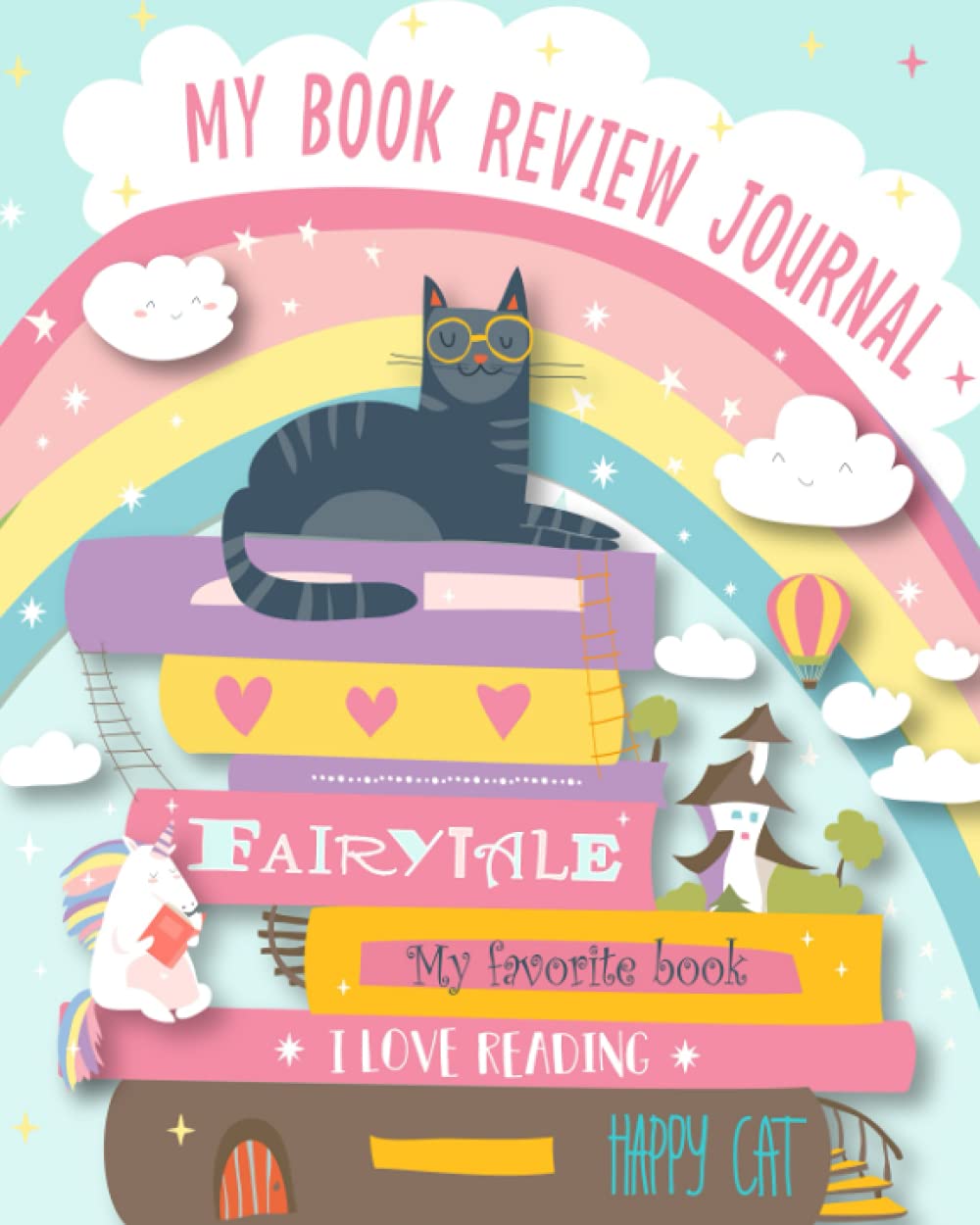My Book Review Journal: A Reading Log for Girls - With Interactive Writing Prompts - Kids Ages 8-12