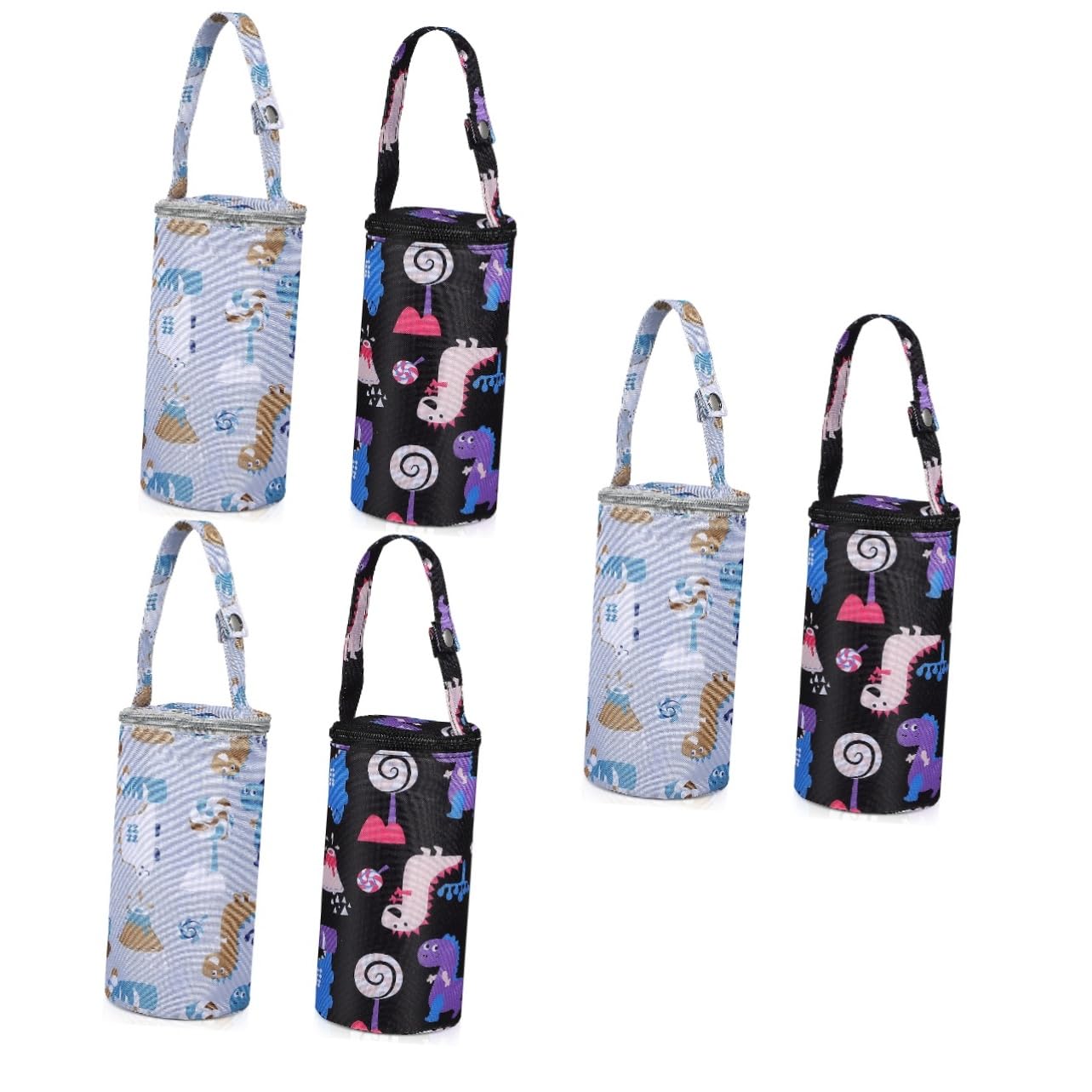 ERINGOGO 6pièces pour Biberon avec Motifs Cartoon Thermorégulateur Suspendu pour Poussette pour Et Pique-