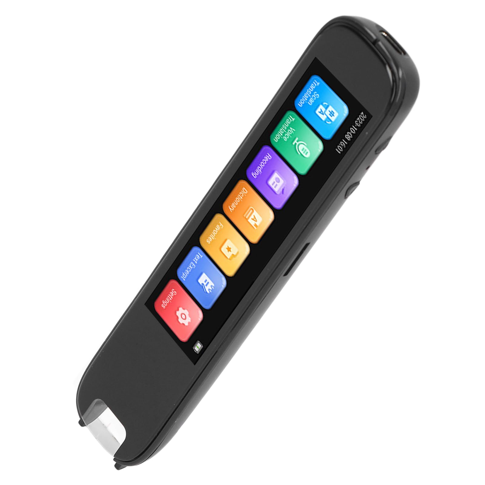 Penna Lettura per Dislessia, Scanner Smart Pen 112 Lingue Dispositivo di Sintesi Vocale con Schermo 3,71 Pollici, Penna Traduttore Digitale per Affari, Studenti, Adulti