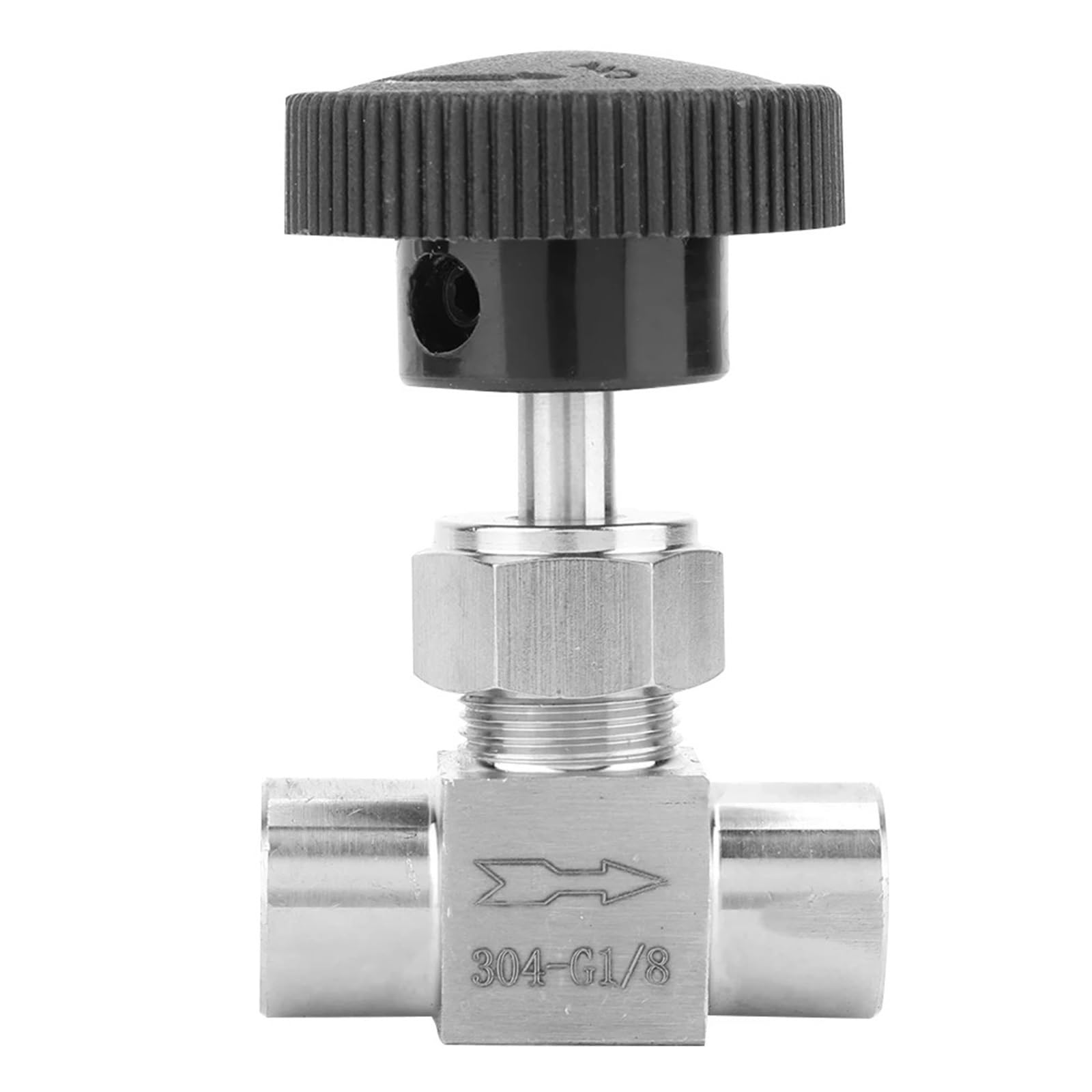 Vanne à pointeau 3/8 en acier inoxydable haute résistance pour fluide