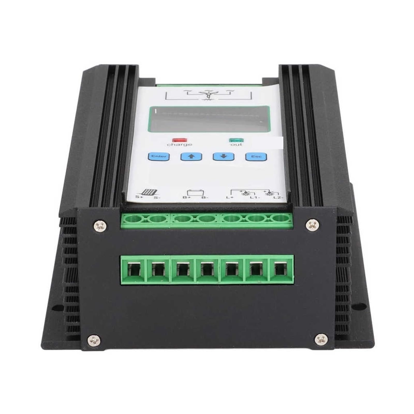Kontroler ładowania słonecznego, Wiatrowy regulator słoneczny Cyfrowy inteligentny wiatru 12V 24V 600W Kontroler