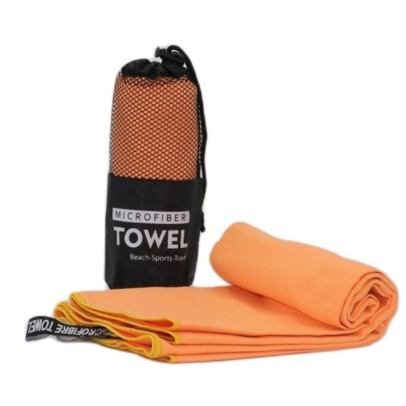 GMEqfhpOPS Camping Towels Super Absorbent Fast Drying Microfiber Travel Towel Quick Dry Ultra Soft Compact Gym Towel for Swimming Beach Towels Bath(Orange,50x110cm)