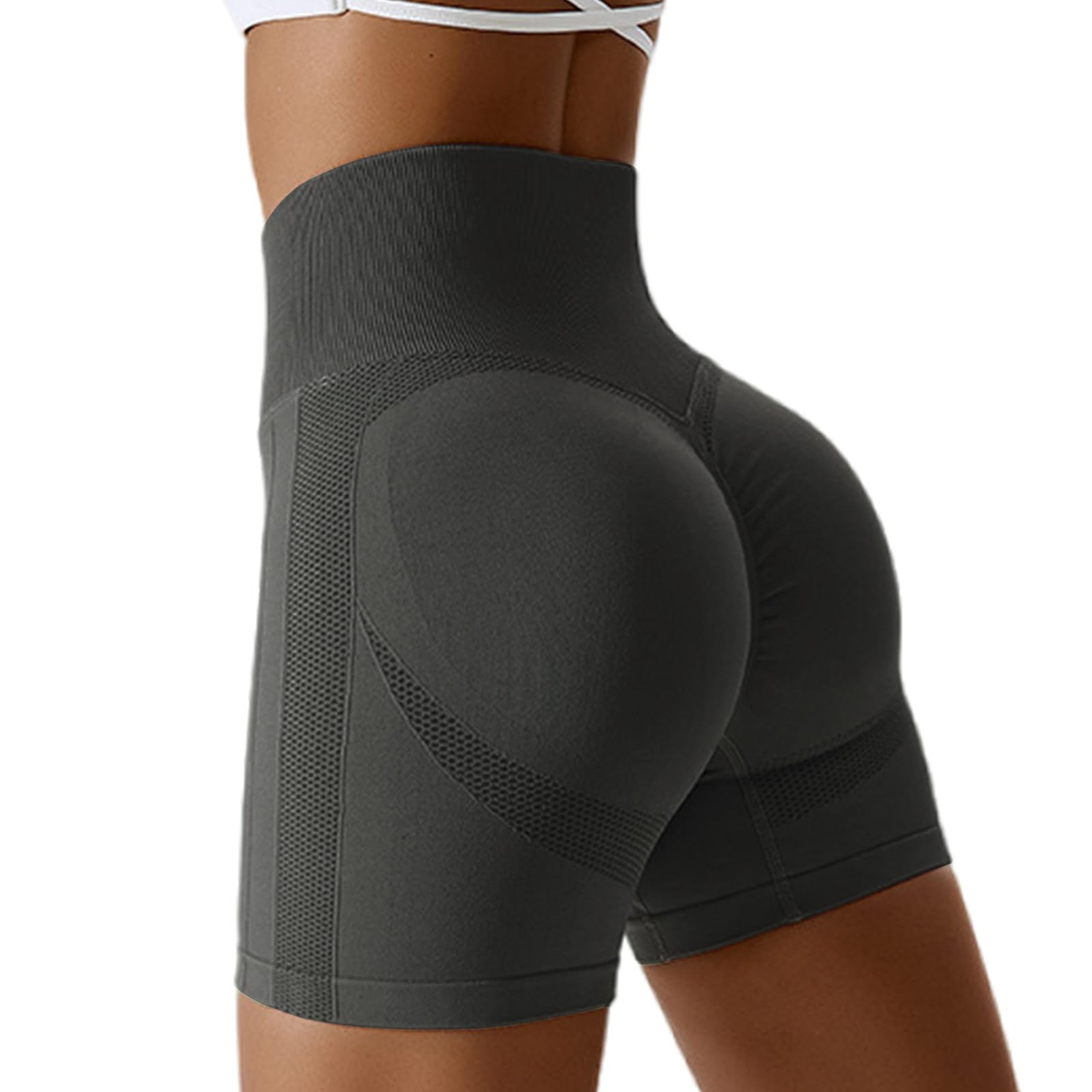 Zhiaek Gym Shorts Damen Booty Scrunch Butt Sport Shorts Dame