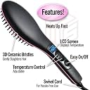 Drumstone 𝟏𝟓-𝐘𝐞𝐚𝐫𝐬 𝐖𝐚𝐫𝐫𝐚𝐧𝐭𝐲 Ceramic Hair Straightener Brush | Digital Display & Temperature Control | Quick Heating Anti-Frizz Brush | Great Gift for Women, Girls & Salon Professionals gallery image