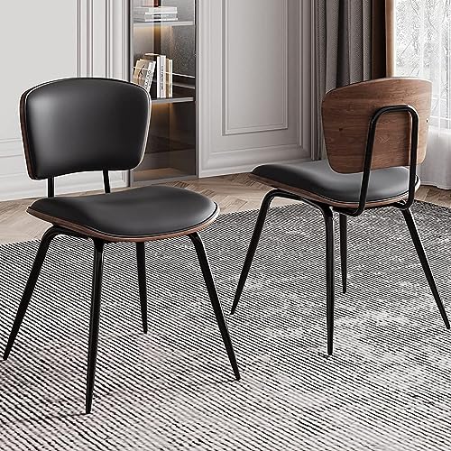 Aqg Dining Chair Mid Century Modern Dining Chairs For Kitchen Dining Living Room Chairs (Black, Pack Of 2) #TOP7