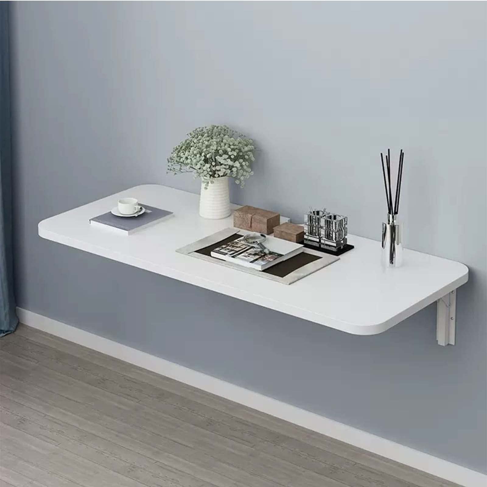 ZHANGGL Wall-Mounted Folding Desk Multifunctional Wall Folding Table Space-Saving Kitchen & Laptop Workstation for Small Areas Compact Floating Desk Solution