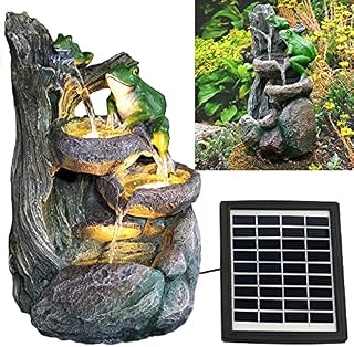 Solar LED Statues Home Decoration Outdoor Water Features Fountains (SOLAR 4 TIER BOWL FOUNTAIN)