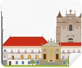 Portugal Coimbra National Landmark Building Cleaning Cloth Screen Cleaner 2pcs Suede Fabric
