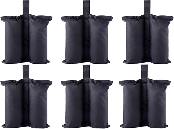 Rppiup 8er Set Outdoor Vorhang Gewichtstaschen - Sandsäcke Mit Metallklemmen Für Pavillon, Garten & Terrasse