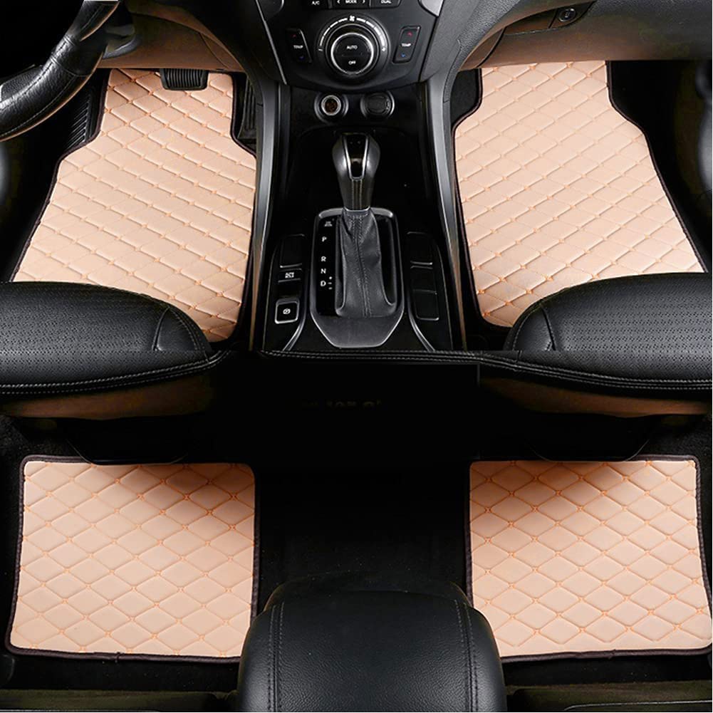 Auto Tappetini Abitacolo per M-Azad 3 2014 2015 2016 2017 2018 2019,Anteriori Posteriori Tappetino in Moquette Antiscivolo Impermeabile Auto Interni Accessori,F/Beige