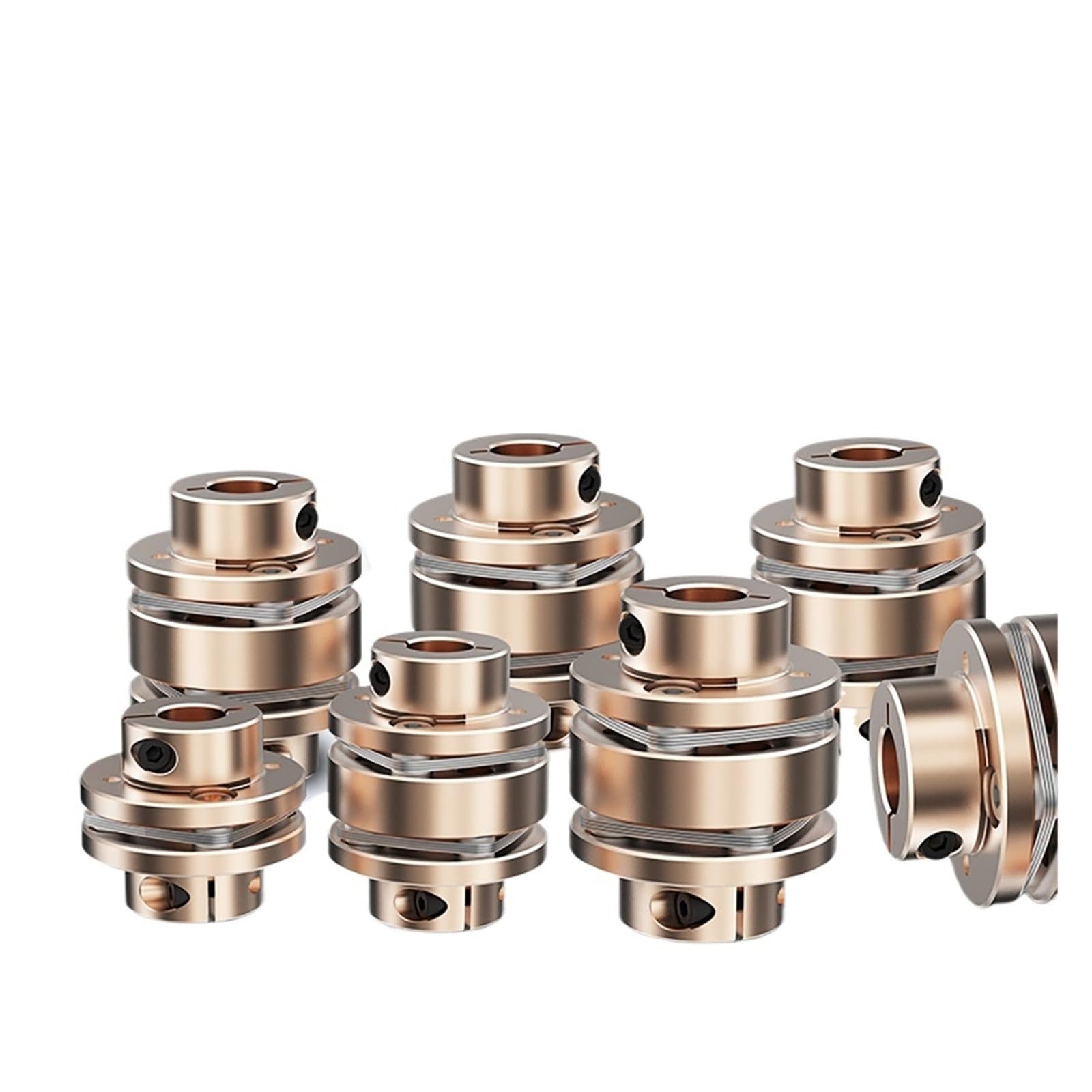 Acoplamiento LE D34L33/45 acoplamiento de eje de motor flexible junta universal de diafragma de aluminio adecuada for impresora 3D universal CNC(LE1-B-D34L33-5X10)
