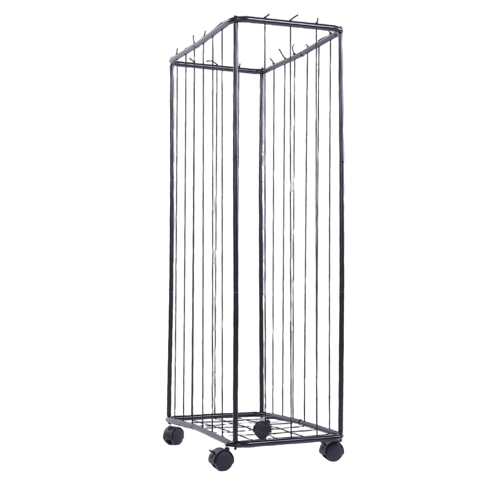Cocoarm Chariot de Rangement pour Ballons de Sport 56 X 34 X 116 Cm avec Larges Sangles Extensibles et 4 Roues Silencieuses pour la Maison, la Salle de Sport, la Salle de Jeux,