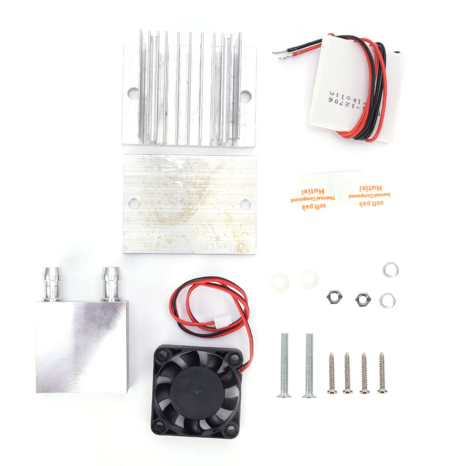 KIMISS Kit Module Peltier Module Peltier 12 V Tec1‑12706 Dissipateur de Chaleur Module de Refroidissement Électrique Thermique 70 W Kit de Système de Refroidissement Plaque Froide à