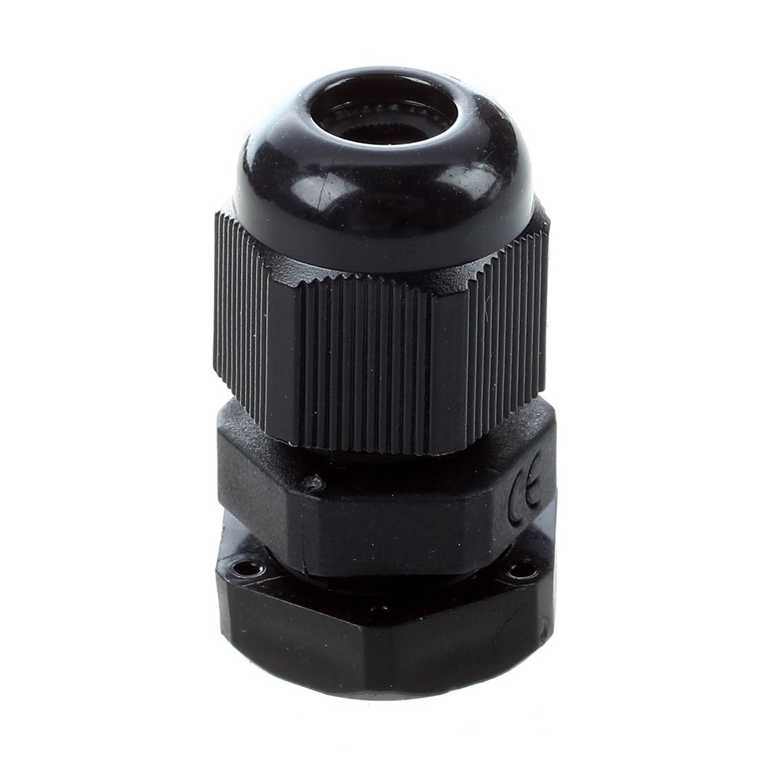 Produktbild von 30 Stück PG7 Wasserdichte Kabelverschraubungen – Schwarz, Für Kabel 4-7 Mm Durchmesser