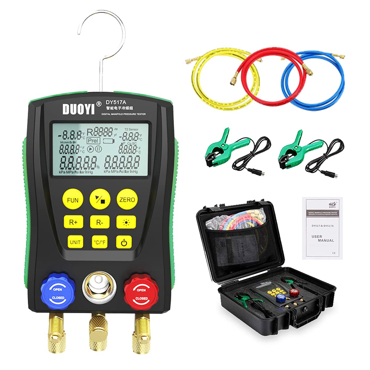 Buy Refrigeration Digital Manifold Gauge Set for Air Conditioning/Refrigerator Digital Gauges