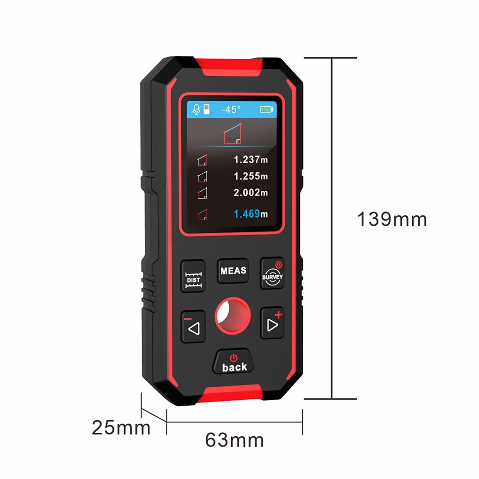 Tester di Rete, Il Metro a Nastro Professionale for telemetro Multifunzionale NF-518S Supporta la Distanza di rilevamento di Metallo/Legno/Filo