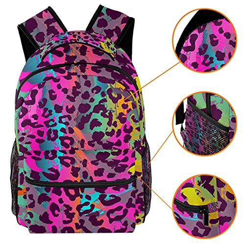 Sac à dos léopard robuste avec porte-bouteille ergonomique - 3