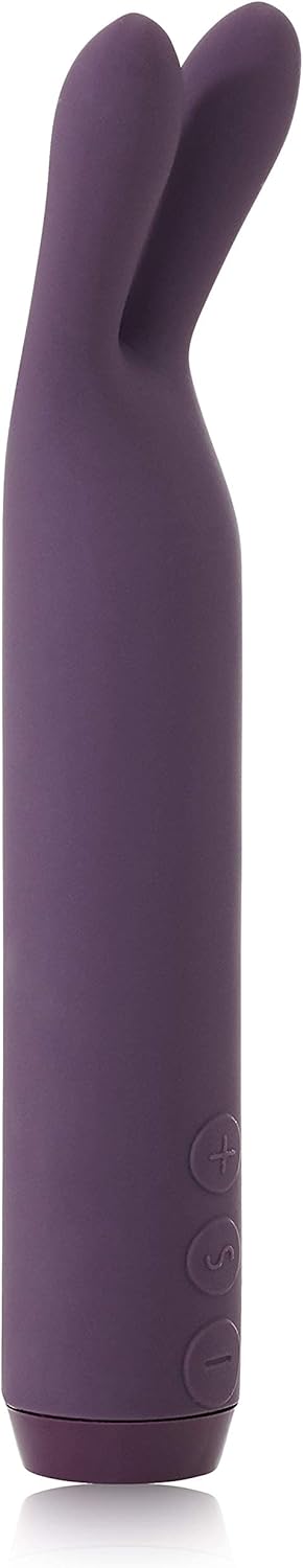 Je Joue Rabbit Bullet Vibrator, Powerful, Whisper Quiet, Waterproof, USB Rechargeable, 100% Medical Grade Silicone - Purple