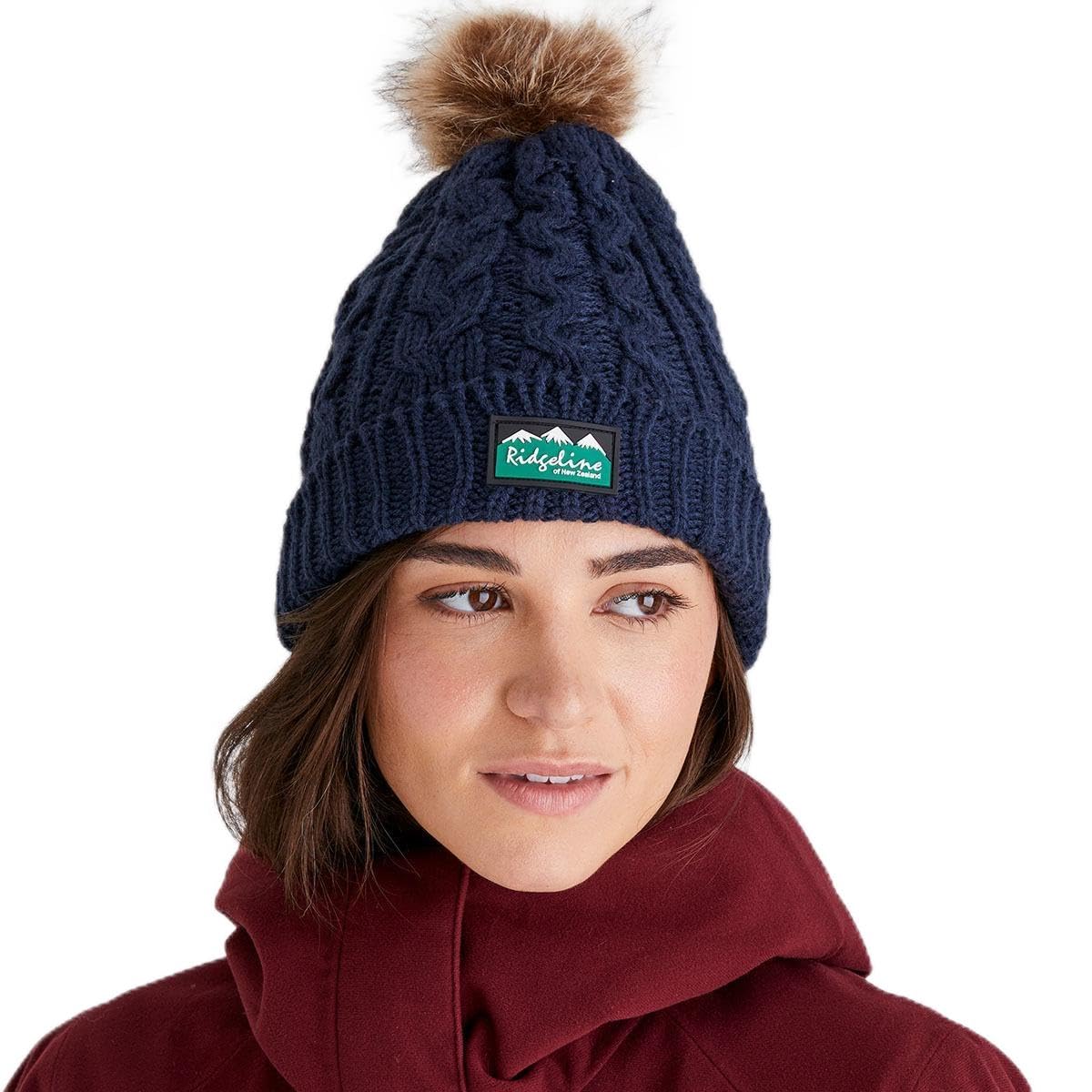 Ridgeline Multicoloured Nordic Fleck Bobble Hat Teak