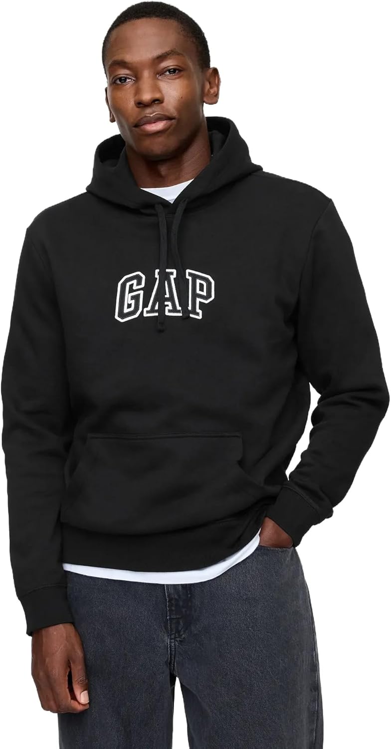 GAP mens Logo Pullover Hoodie