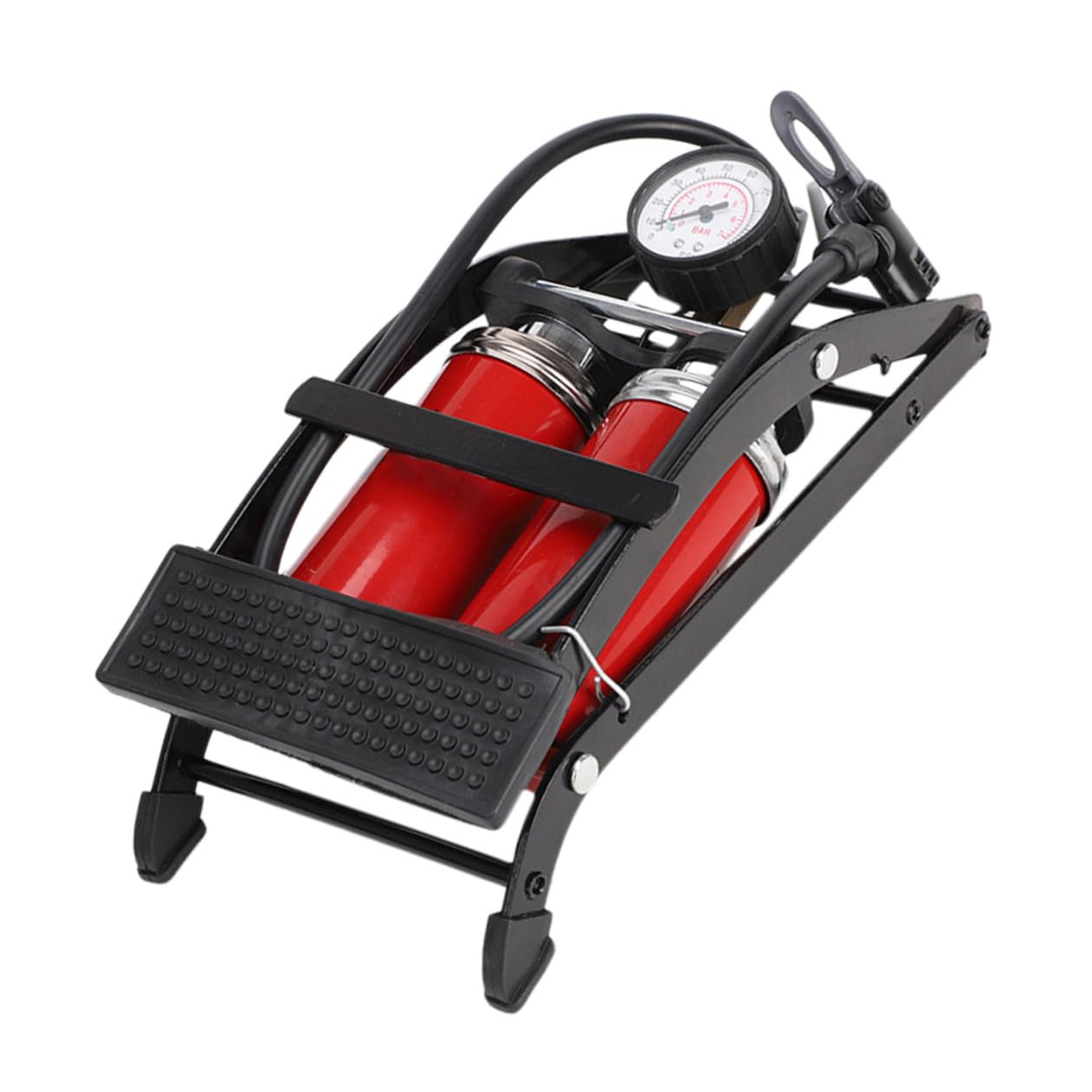 Hemobllo Luftdruck der Pedale tragbare Luft Inflator Fahrräder Mini-Fußpumpe Fahrrad Luftdruck Pedalluftpumpe Fußpumpe für Fahrrad