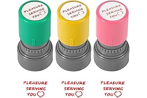 3pcs Elegant Pleasure Serving You Stamps