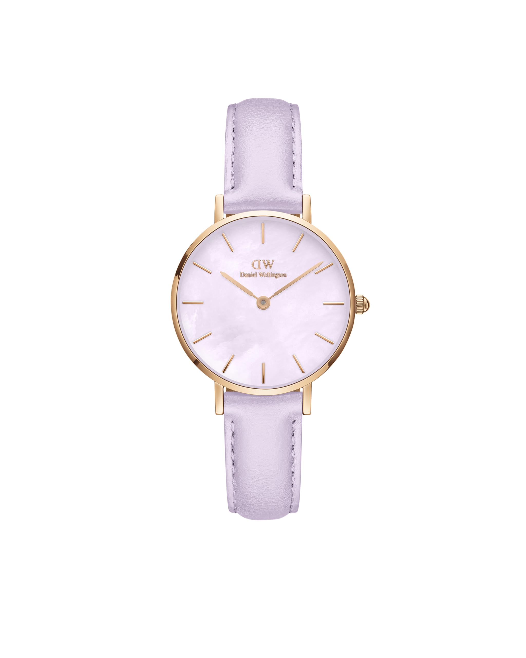 Daniel Wellington Leather Analog Mother of Pearl Purple Dial Womens Watch-Dw00100634K, Dial Color-White, Band Color-Purple (B0D2L9YRW8) Amazon Price History, Amazon Price Tracker