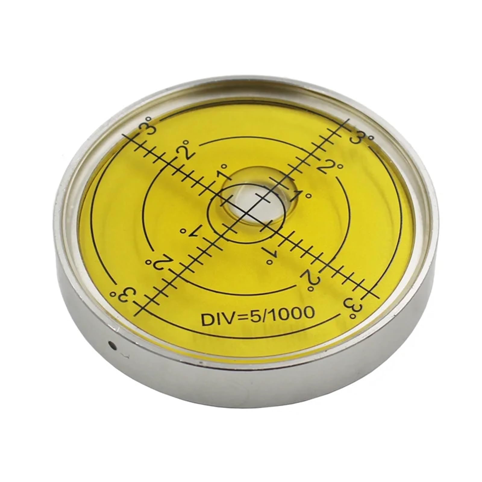 Niveau à bulle magnétique universel rond multicolore en métal, outil horizontal, diamètre 60 x 10 mm, 1 pièce