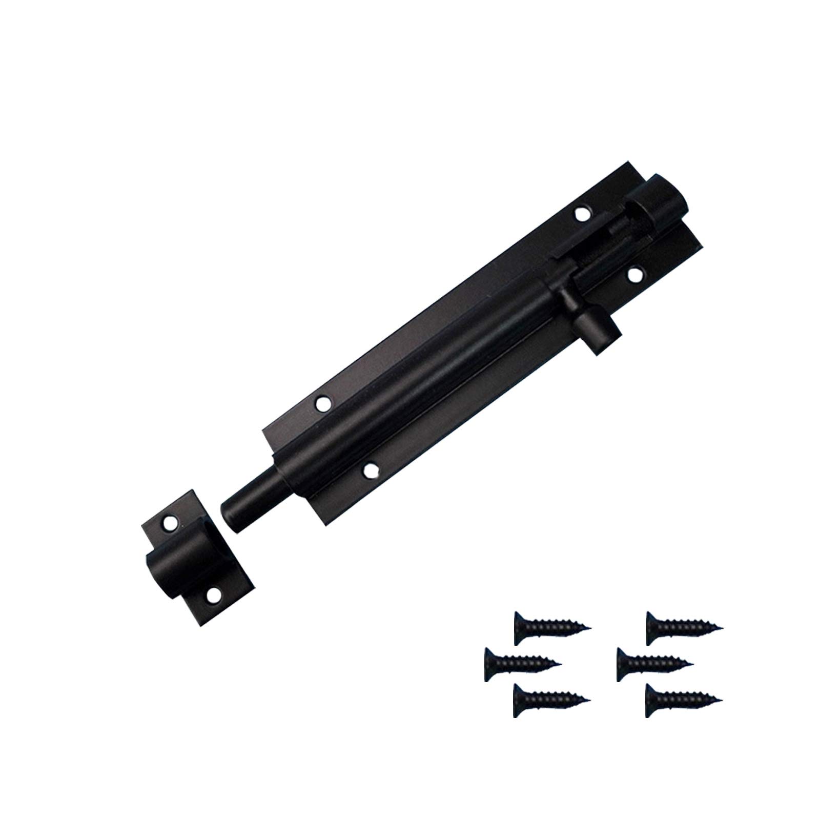 Buy 6 Inch Black Door Bolt Stainless Steel Lockable Tower Bolt Slide