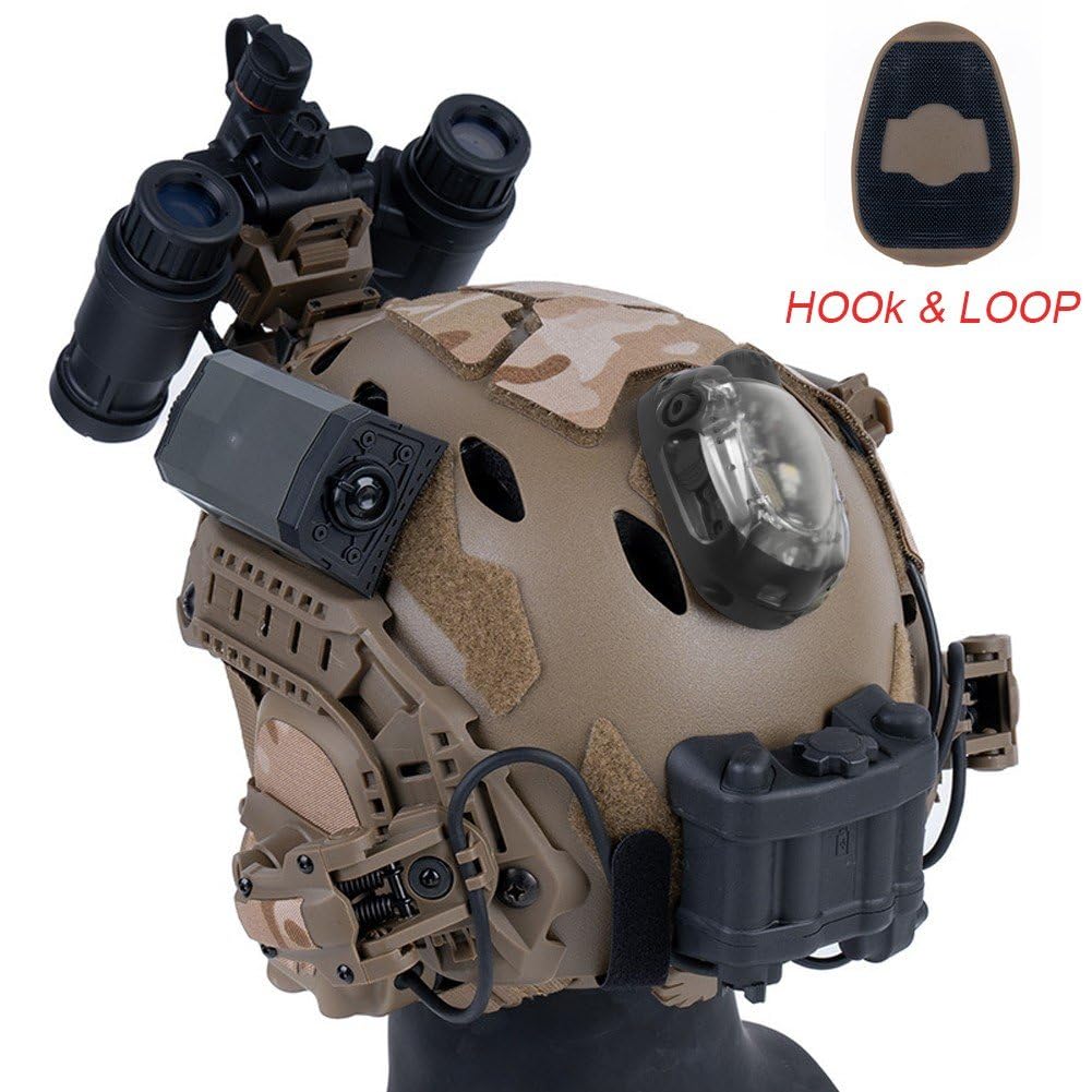 Zewnętrzny kask rowerowy lekki wodoodporny szybki kask lampa outdoorowy kask myśliwski akcesoria światła bezpieczeństwa