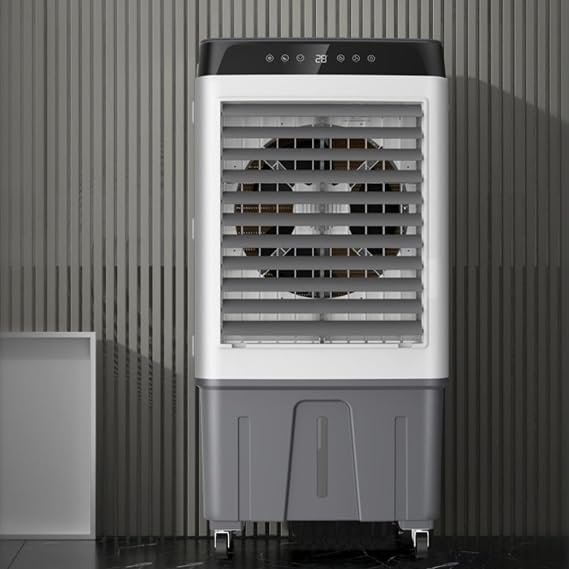 Portable Air Conditioners Windowless, Swamp Cooler with Water Tank and 3 Speeds, Evaporative Air Cooler for Room Garage Office